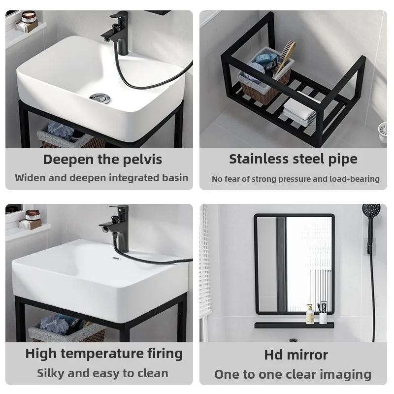 Small apartment wall-mounted wash stainless steel bracket basin bathroom wall-mounted basin deepening ceramic wash
Small apartment wall-mounted wash stainless steel bracket basin bathroom wall-mounted basin deepening ceramic wash