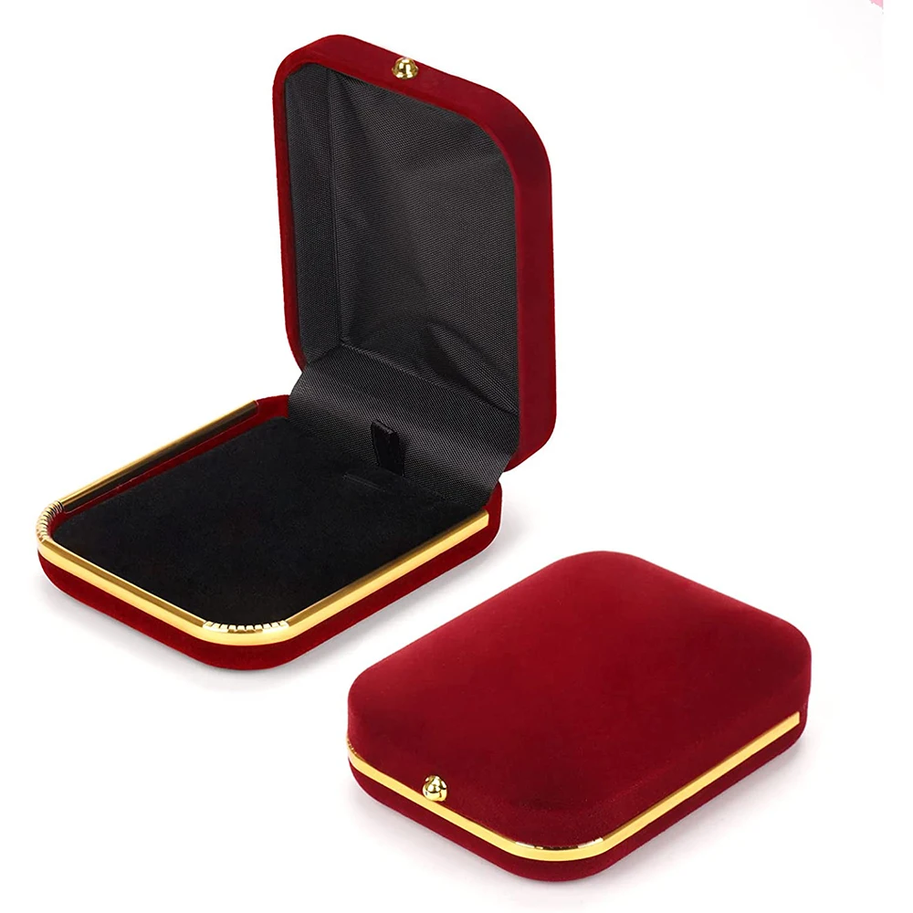 Bride Necklace Pendant Box Quality Velvet Wedding Jewelry Gift Case Trinket Display Holder Large Earrings Rings Storage Box
Bride Necklace Pendant Box Quality Velvet Wedding Jewelry Gift Case Trinket Display Holder Large Earrings Rings Storage Box