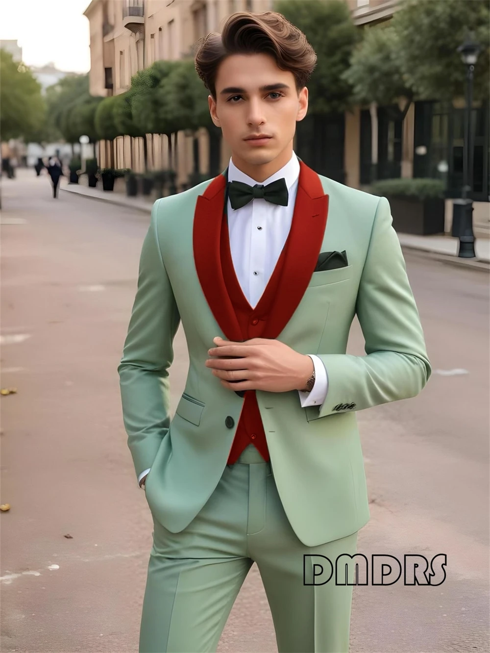 Matching Groom and Groomsmen Suits 3 Piece Jacket Vest Pants Custom Made Size and Colors, Formal Suit for Men XXS-7XL
Matching Groom and Groomsmen Suits 3 Piece Jacket Vest Pants Custom Made Size and Colors, Formal Suit for Men XXS-7XL