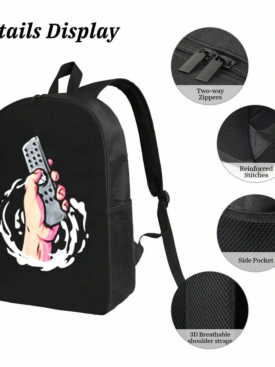 Waterproof Backpack With Remote Control Print Large Capacity Laptop Bag For Travel School Work Casual Unisex Daypack
Waterproof Backpack With Remote Control Print Large Capacity Laptop Bag For Travel School Work Casual Unisex Daypack