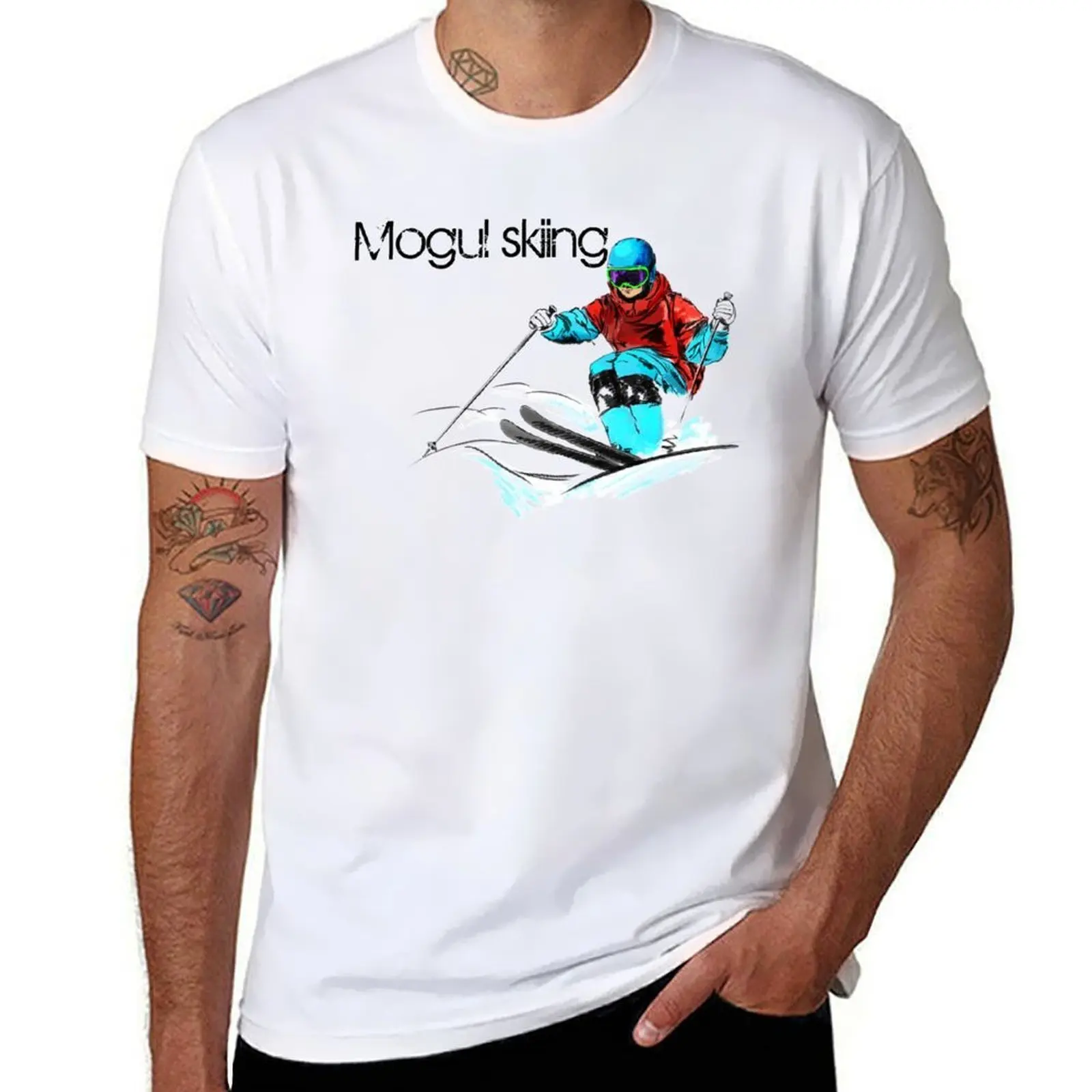 Mogul skiing T-Shirt man t shirts cotton man t shirt cotton T-Shirt 
Mogul skiing T-Shirt man t shirts cotton man t shirt cotton T-Shirt