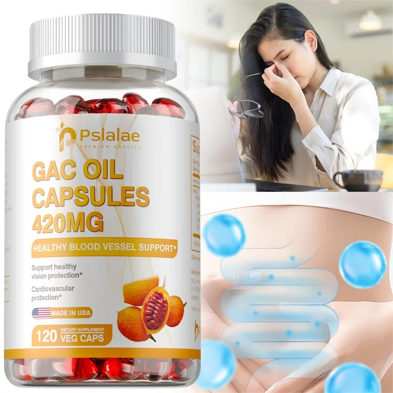Gac Oil Capsules - Supports Vision Protection, Gastrointestinal Support, Cardiovascular Health, and Immune Enhancement
Gac Oil Capsules - Supports Vision Protection, Gastrointestinal Support, Cardiovascular Health, and Immune Enhancement