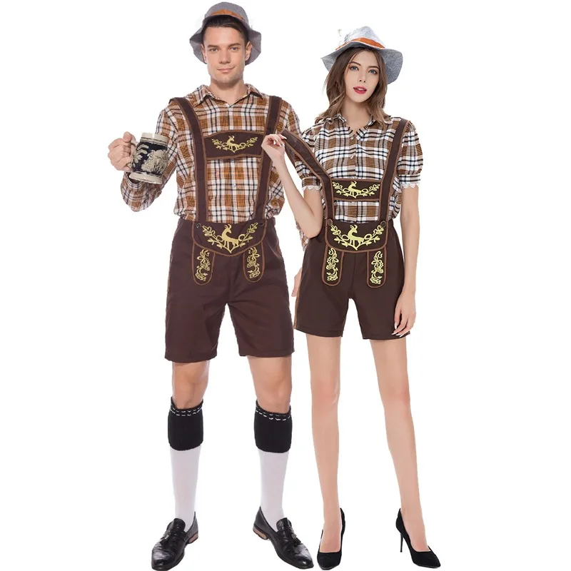 Mh Beer Festival loween Adult Plaid Overalls Bavarian Couples Costume National Stage Costume Women's Faion
Mh Beer Festival loween Adult Plaid Overalls Bavarian Couples Costume National Stage Costume Women's Faion