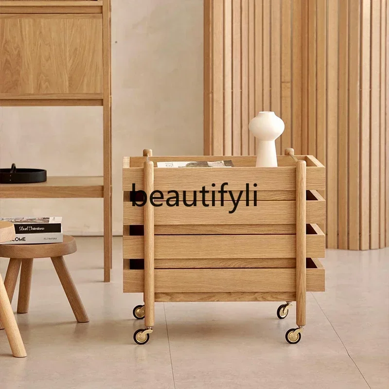 Smt14 New Nordic style trolley solid wood edge few bedside sofa side cabinet living room simple movable coffee table s 14
Smt14 New Nordic style trolley solid wood edge few bedside sofa side cabinet living room simple movable coffee table s 14