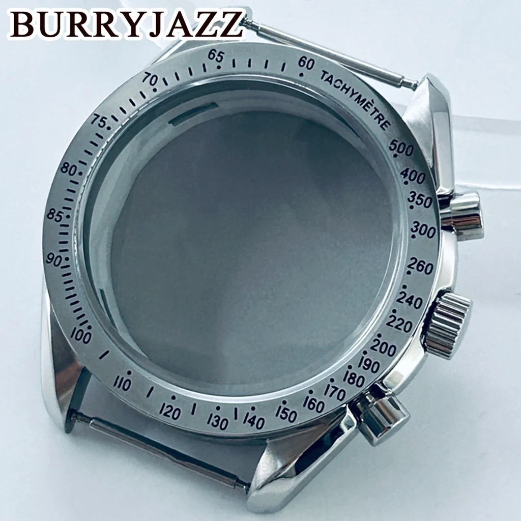 40mm Stainless Steel Chronograph Bezel Watch Case Accessories For VK63 VK63A Quartz Movement Silver Fixed
40mm Stainless Steel Chronograph Bezel Watch Case Accessories For VK63 VK63A Quartz Movement Silver Fixed