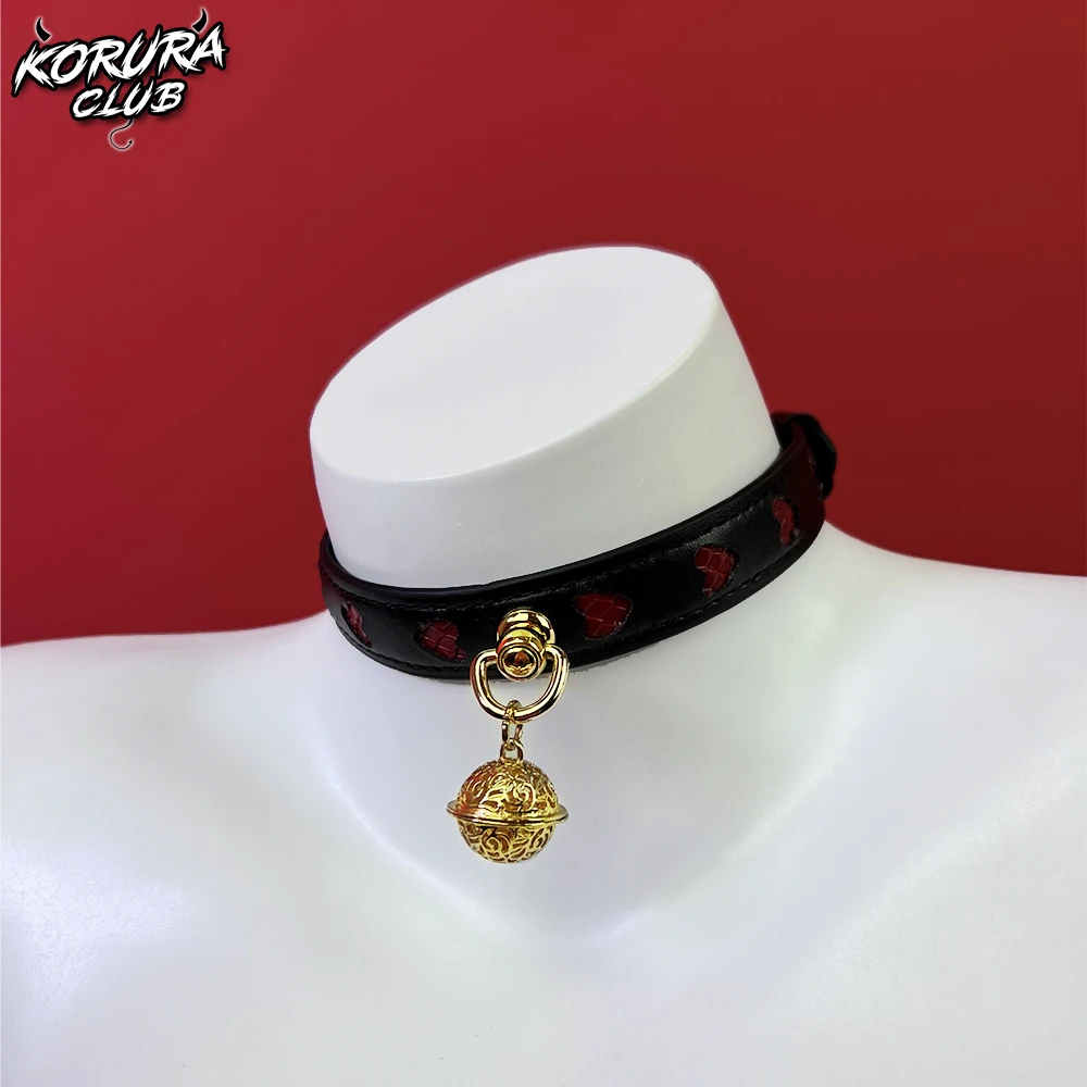 Gothic black leather women punk necklace bell choker halloween chain choker Y2K girls body jewelry
Gothic black leather women punk necklace bell choker halloween chain choker Y2K girls body jewelry