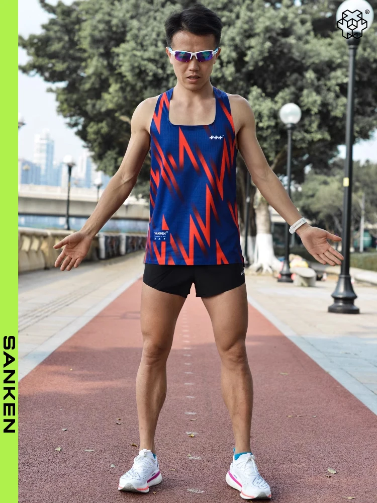 Sanken Sports Tank Top Profional Marathon Running Lightweight Breathable X-ape Training Vest Qui Dry Striped Design Yo...
Sanken Sports Tank Top Profional Marathon Running Lightweight Breathable X-ape Training Vest Qui Dry Striped Design Yo...