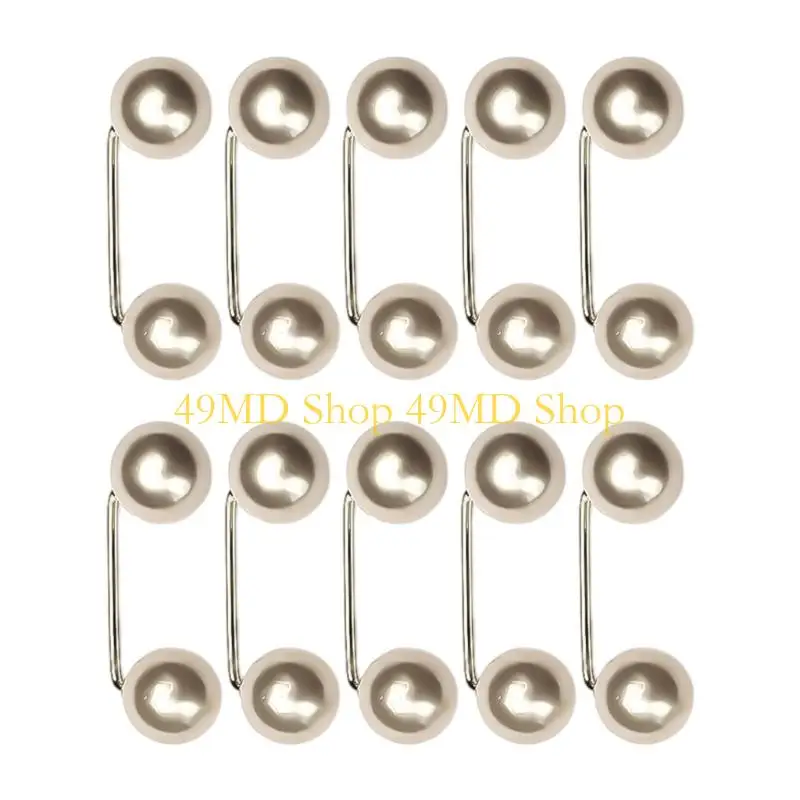 49MD 10pcs Elegant Double Pearls Pin Fashionable Clothing Fixation Brooches
49MD 10pcs Elegant Double Pearls Pin Fashionable Clothing Fixation Brooches