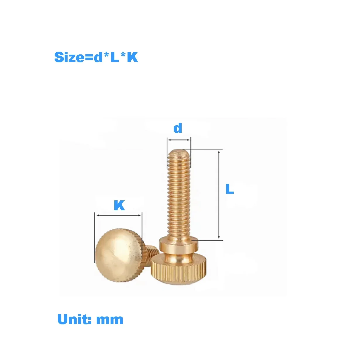 Brass Hand Screw / Round Stepped High Head Knurled Screw / Double Layer Hand Bolts M3-M10
Brass Hand Screw / Round Stepped High Head Knurled Screw / Double Layer Hand Bolts M3-M10