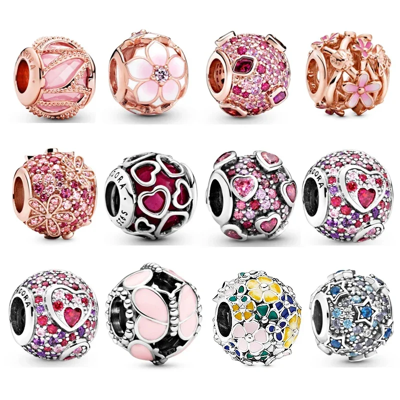 2025 Pink Intertwining 925 Silver Plated Women's Jewelry Luxury Original Designer Rose Gold Beads Charm Exquisite DIY Gift
2025 Pink Intertwining 925 Silver Plated Women's Jewelry Luxury Original Designer Rose Gold Beads Charm Exquisite DIY Gift