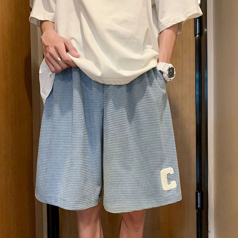 Summer Men's Casual Shorts Breathable Icy Silk High-Density Waffle Design Loose Straight Cut Drawstring Waist
Summer Men's Casual Shorts Breathable Icy Silk High-Density Waffle Design Loose Straight Cut Drawstring Waist