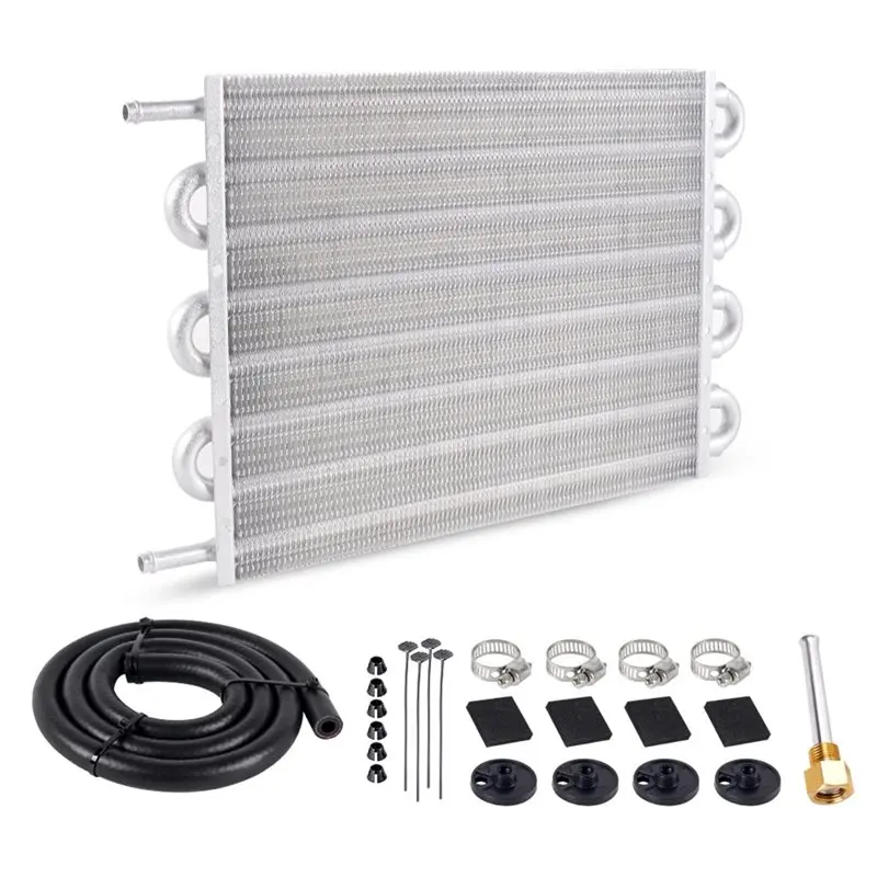 Universal 8-Row Oil-Cooler Kit For Transmission& Engine Oil Cooling System With Full Installation Accessories
Universal 8-Row Oil-Cooler Kit For Transmission& Engine Oil Cooling System With Full Installation Accessories