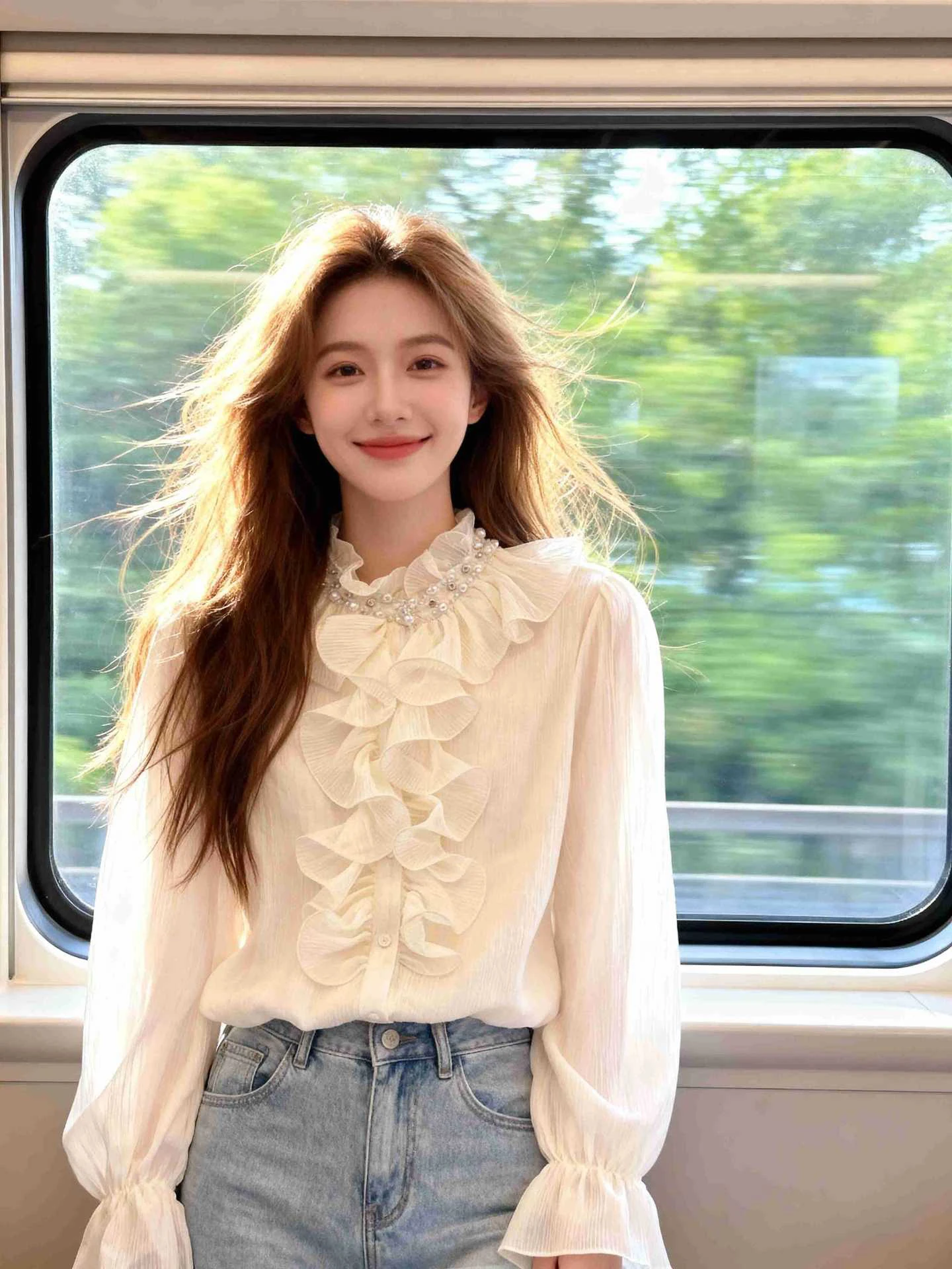 Женская шифоновая блузка в стиле ретро с расклешенным подолом, легкая, для повседневной носки, весенняя мода, однотонная
Женская шифоновая блузка в стиле ретро с расклешенным подолом, легкая, для повседневной носки, весенняя мода, однотонная