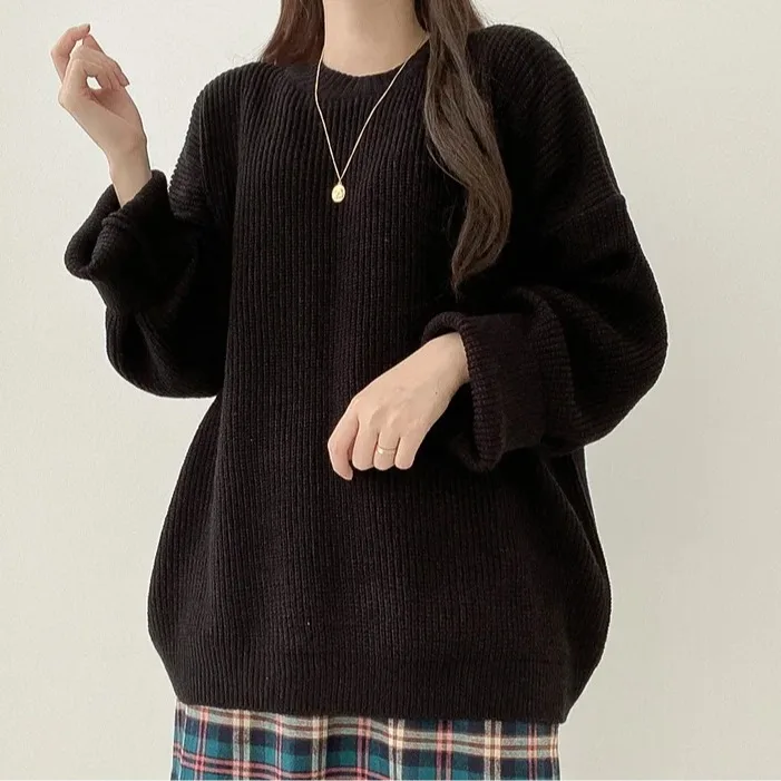 Шикарный свободный женский свитер однотонного цвета, базовый топ на осень и зиму, Новое поступление, универсальный, удобный крой
Шикарный свободный женский свитер однотонного цвета, базовый топ на осень и зиму, Новое поступление, универсальный, удобный крой