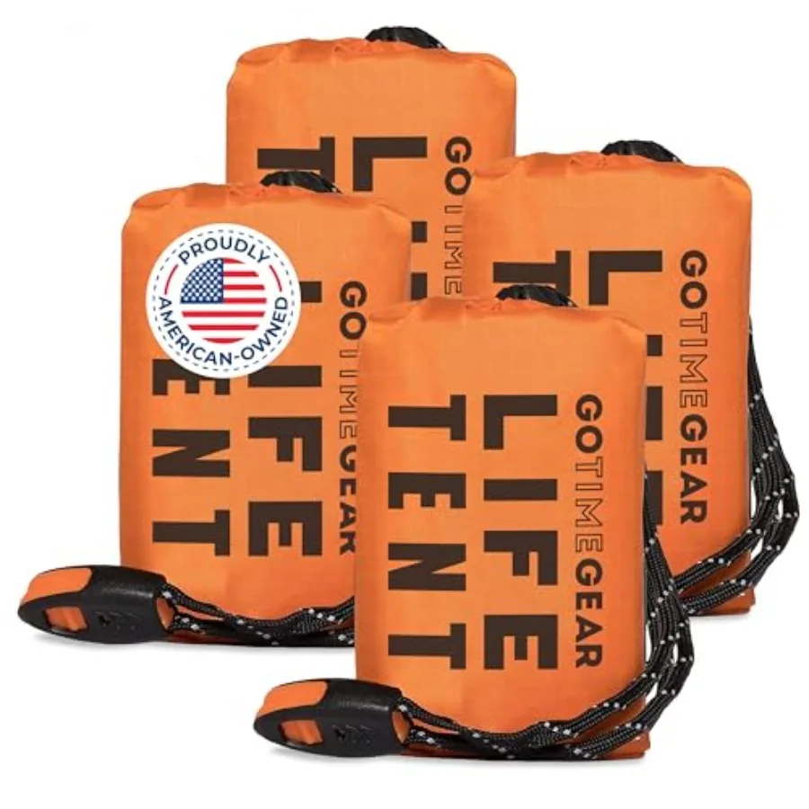 Survival Life Tent • 2 Person Mylar Emergency Shelter Tube Tent + Paracord • All-Weather Protection for Camping Hiking and Surv
Survival Life Tent • 2 Person Mylar Emergency Shelter Tube Tent + Paracord • All-Weather Protection for Camping Hiking and Surv