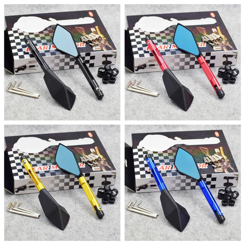 New 2pcs/Pair Motorcycle Accessories Mirror Cafe Race Aluminium Rearview Mirror For ktm exc mt07 mt09 pcx z800 z900 z1000
New 2pcs/Pair Motorcycle Accessories Mirror Cafe Race Aluminium Rearview Mirror For ktm exc mt07 mt09 pcx z800 z900 z1000