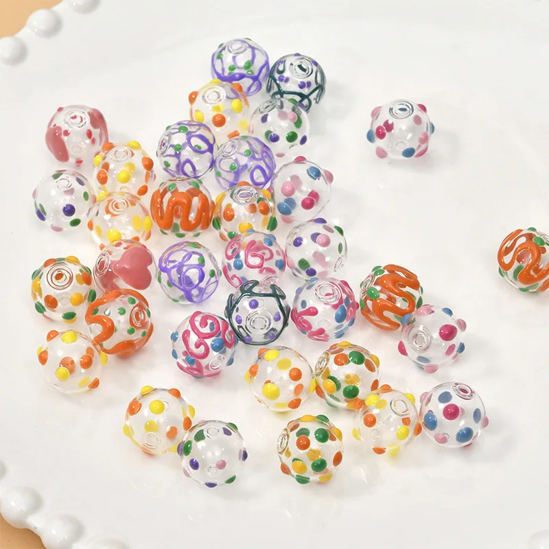 Painted Oil Drop Hollow Glass Bubble Straight Hole Loose Beads Material For Earrings Bracelet Necklace Handmade Jewelry Making
Painted Oil Drop Hollow Glass Bubble Straight Hole Loose Beads Material For Earrings Bracelet Necklace Handmade Jewelry Making