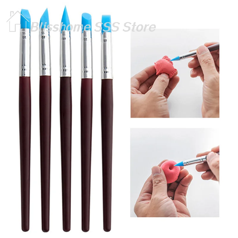【S】5Pcs/set Sil Clay Sculpting Tools For Brush Modeling Dotting Nail Art Pottery Clays Tool DIY Carving Ceramics Sculpture
【S】5Pcs/set Sil Clay Sculpting Tools For Brush Modeling Dotting Nail Art Pottery Clays Tool DIY Carving Ceramics Sculpture