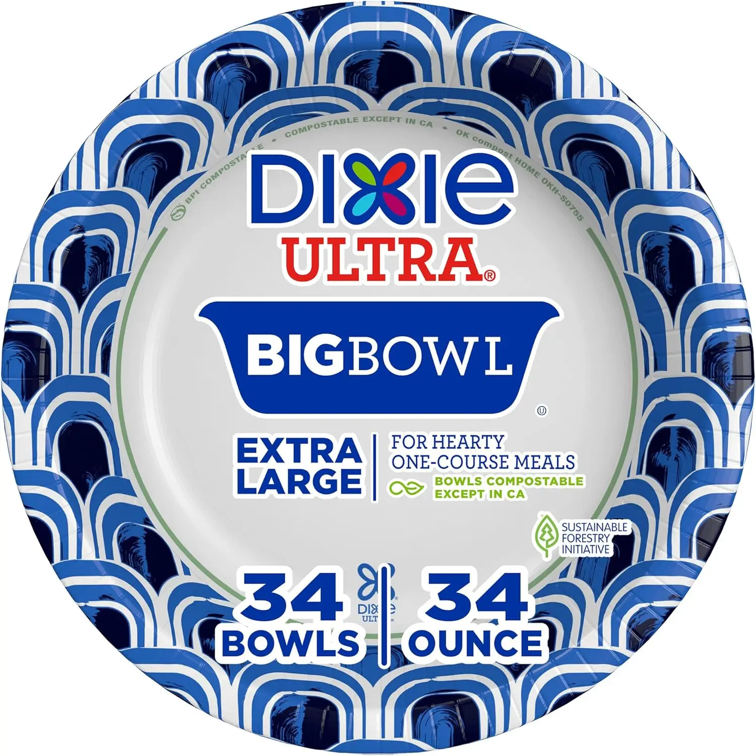 Extra Large Paper Bowls, 34 oz, 34 Count, Compostable, Microwave Safe, Disposable Bowls for Heavy Meals, Soups, Stews, and Every
Extra Large Paper Bowls, 34 oz, 34 Count, Compostable, Microwave Safe, Disposable Bowls for Heavy Meals, Soups, Stews, and Every