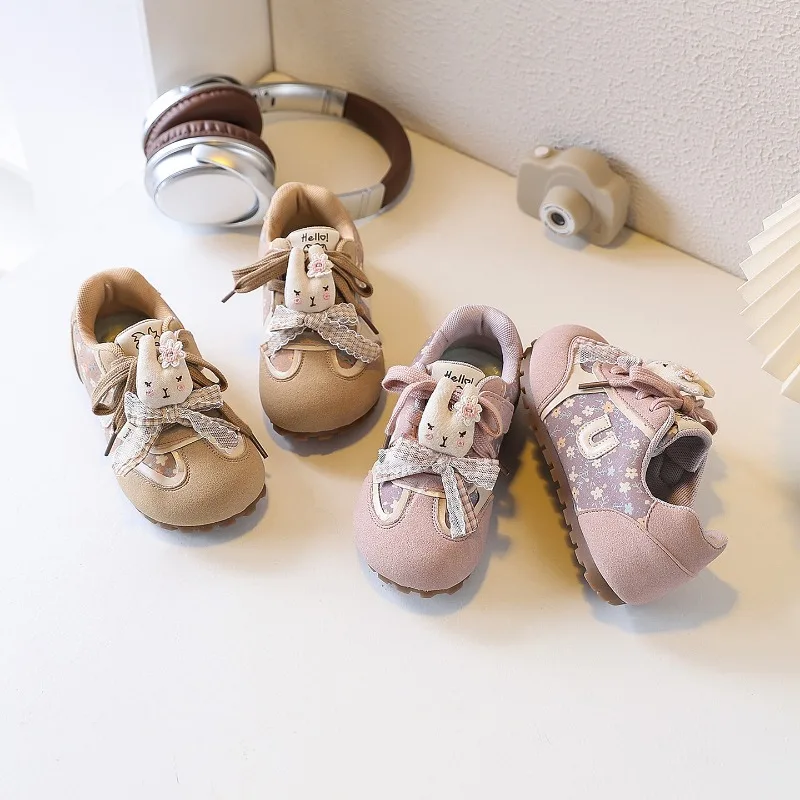 New Cartoon Rabbit Girls Cute Sneakers Floral Print Children Causal Shoes Plaid Bow Kids School Sports Shoes Non-Slip Breathable
New Cartoon Rabbit Girls Cute Sneakers Floral Print Children Causal Shoes Plaid Bow Kids School Sports Shoes Non-Slip Breathable