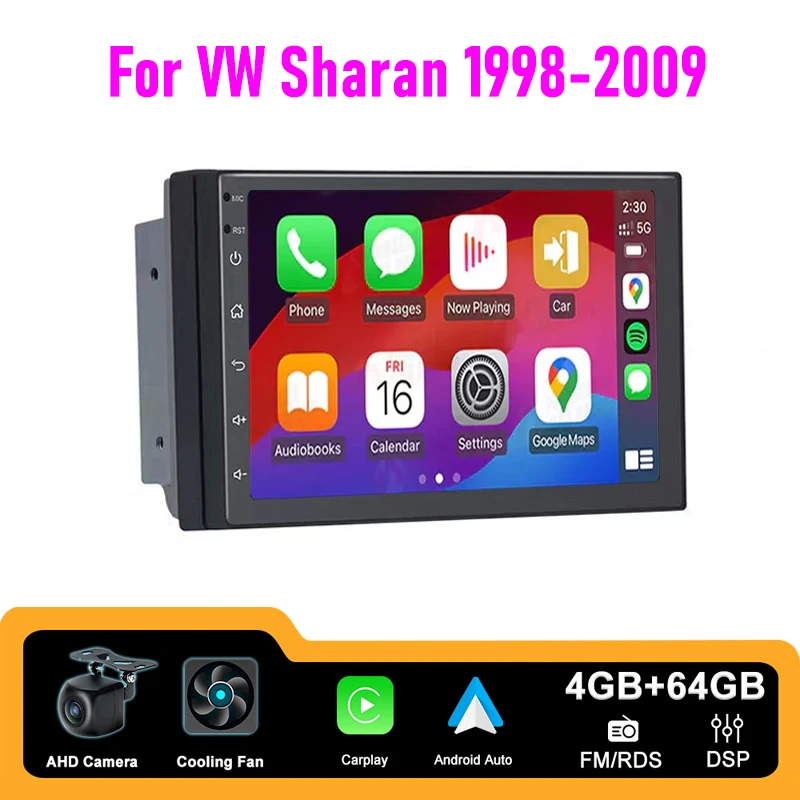 7" 4+64GB Car Radio For VW Sharan 1998-2009 Apple CarPlay Android Auto FM BT Head Unit Reversing Image
7" 4+64GB Car Radio For VW Sharan 1998-2009 Apple CarPlay Android Auto FM BT Head Unit Reversing Image