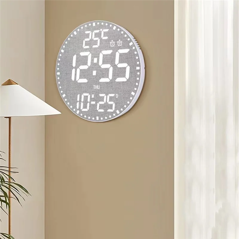 AB66-Calendar Wall Clock Wall Hanging Intelligent Clocks Living Room Decoration Wall Clock White Shell Black Face
AB66-Calendar Wall Clock Wall Hanging Intelligent Clocks Living Room Decoration Wall Clock White Shell Black Face