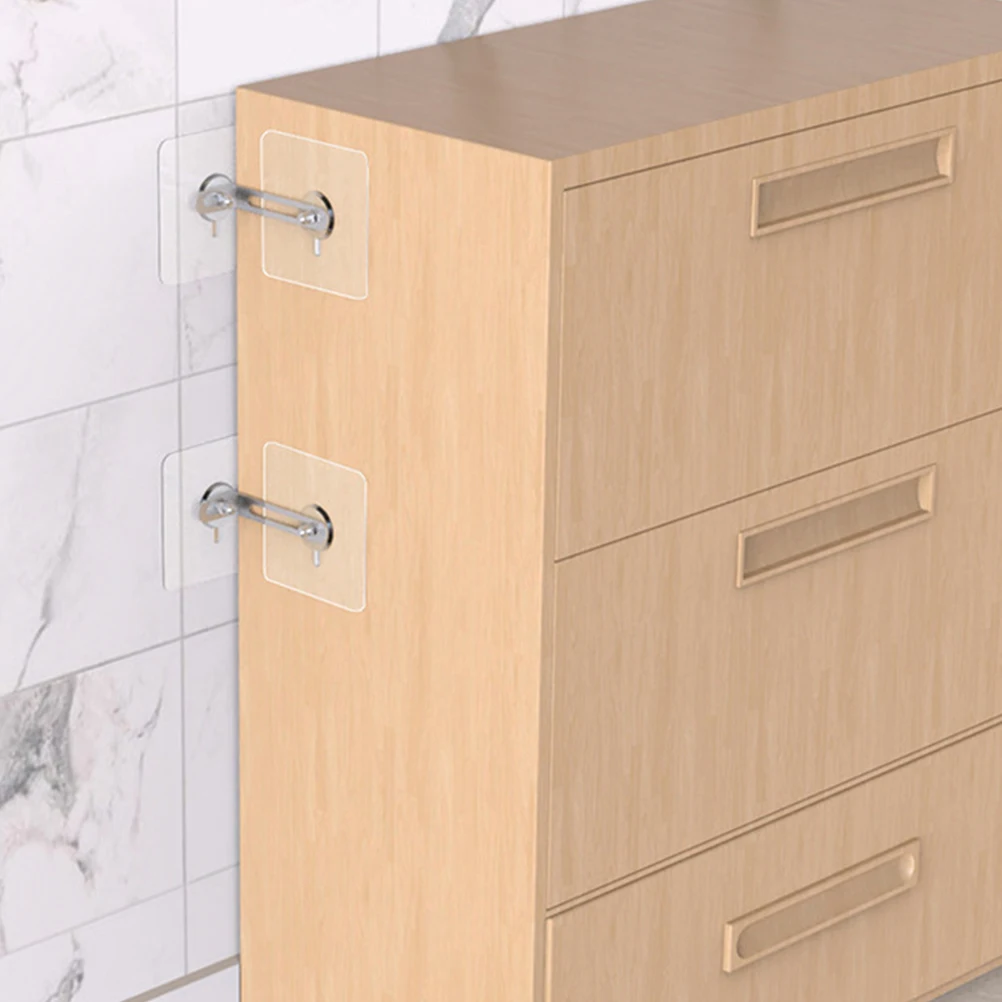 4pcs Anti Tip Furniture Anchors No Drill Acrylic Wall Dresser Bookcase Baby Proofing Hardware
4pcs Anti Tip Furniture Anchors No Drill Acrylic Wall Dresser Bookcase Baby Proofing Hardware
