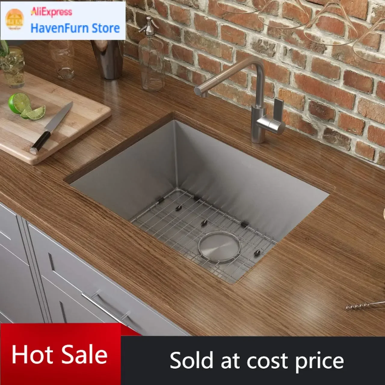 Activity price26 Inch Undermount 16 Gauge Tight Radius Stainless Steel Single Bowl Kitchen Sink
Activity price26 Inch Undermount 16 Gauge Tight Radius Stainless Steel Single Bowl Kitchen Sink