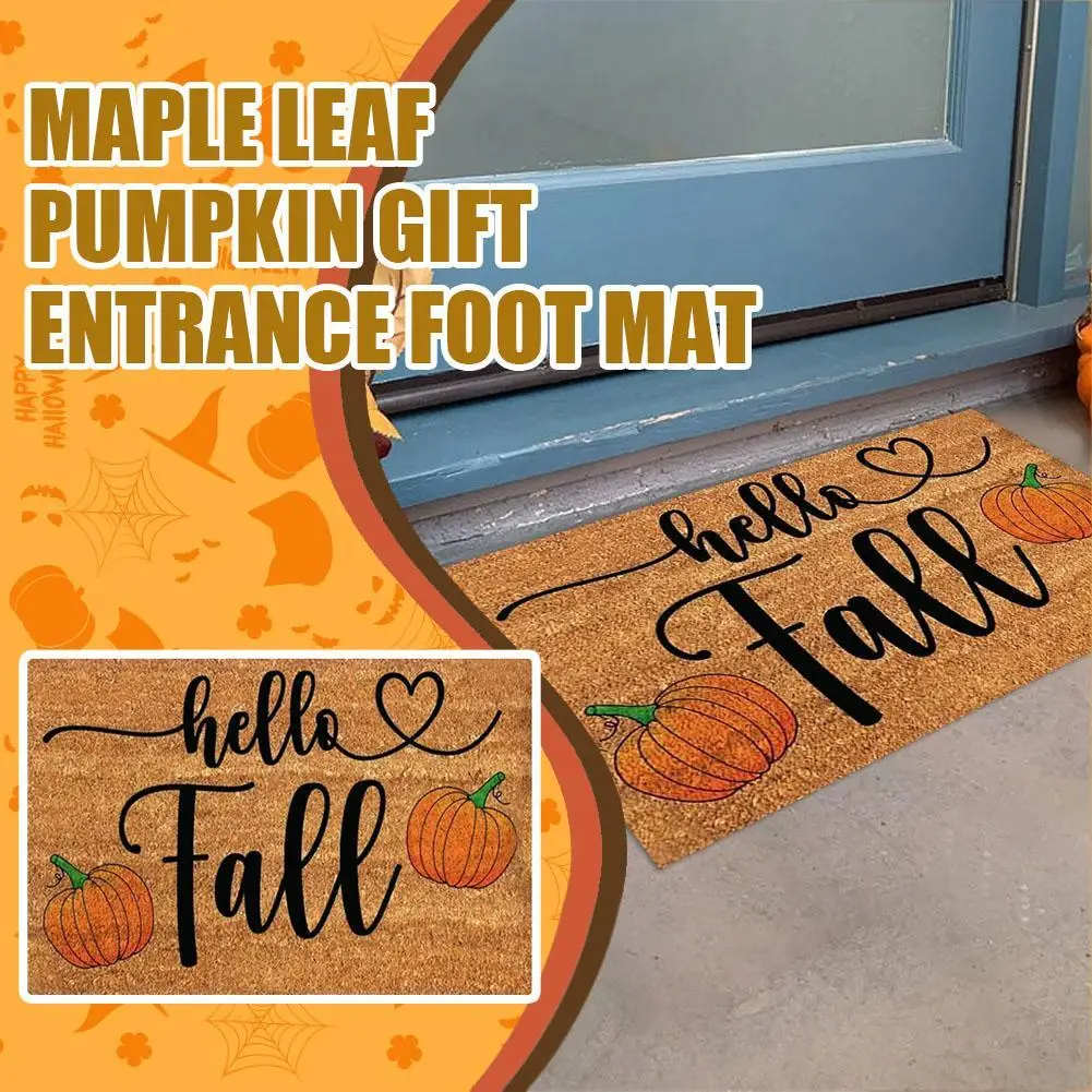 Дверной коврик Happy Fall, осенние листья, тема тыквы, приветственный коврик для входной двери, внутренний уличный коврик для дома, кухни, пол, День благодарения
Дверной коврик Happy Fall, осенние листья, тема тыквы, приветственный коврик для входной двери, внутренний уличный коврик для дома, кухни, пол, День благодарения