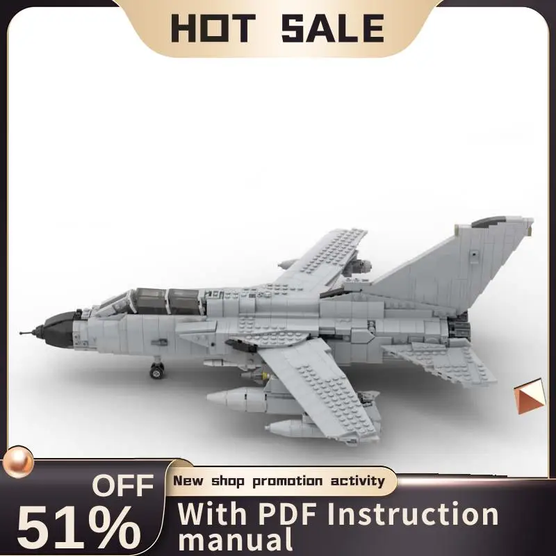 New 1262Pcs Moc Military Weapondd Panavia Tornado Ecr Jet Fighter Model Technology Diy Assembly Toy Blcoks Bricks Holiday Gift
New 1262Pcs Moc Military Weapondd Panavia Tornado Ecr Jet Fighter Model Technology Diy Assembly Toy Blcoks Bricks Holiday Gift