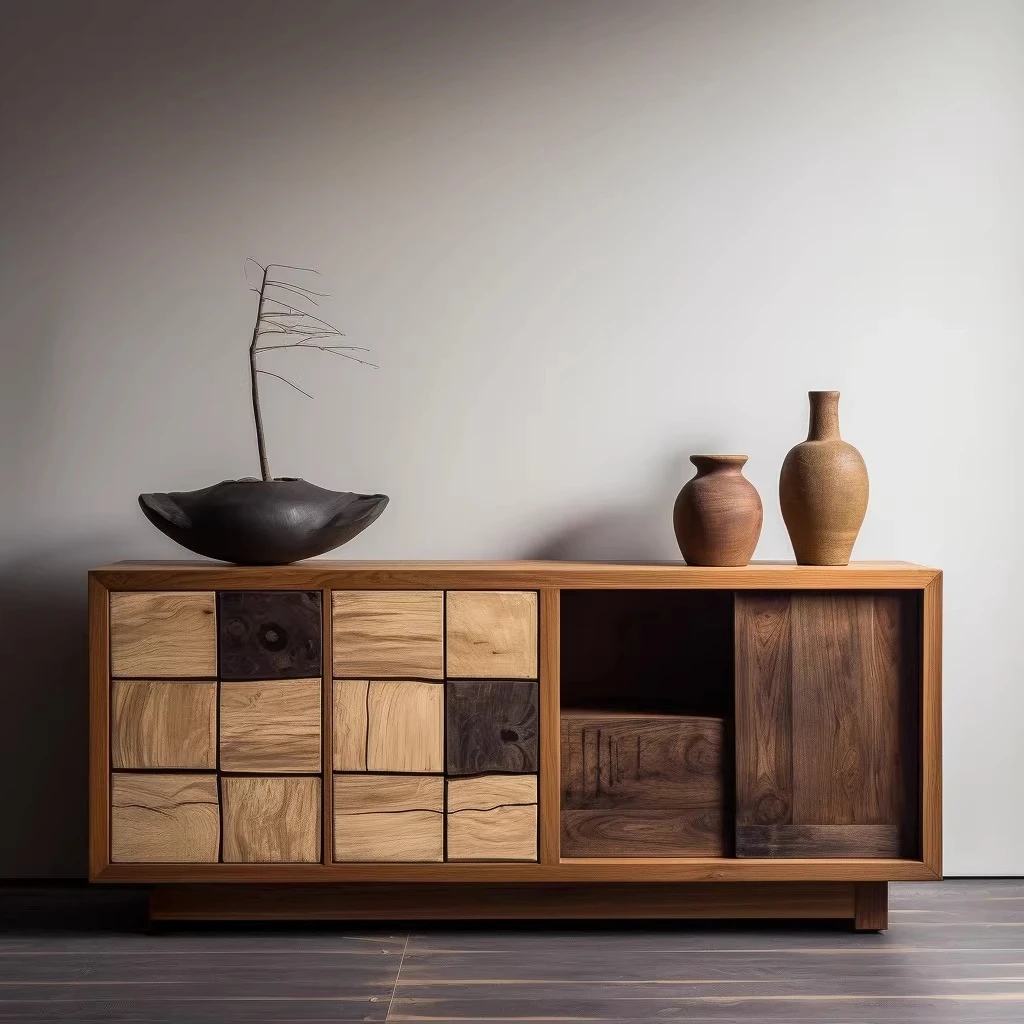 Wabi bucket cabinet industrial style dining side cabinet lattice cabinet Chinese original ecological old door panel locker
Wabi bucket cabinet industrial style dining side cabinet lattice cabinet Chinese original ecological old door panel locker