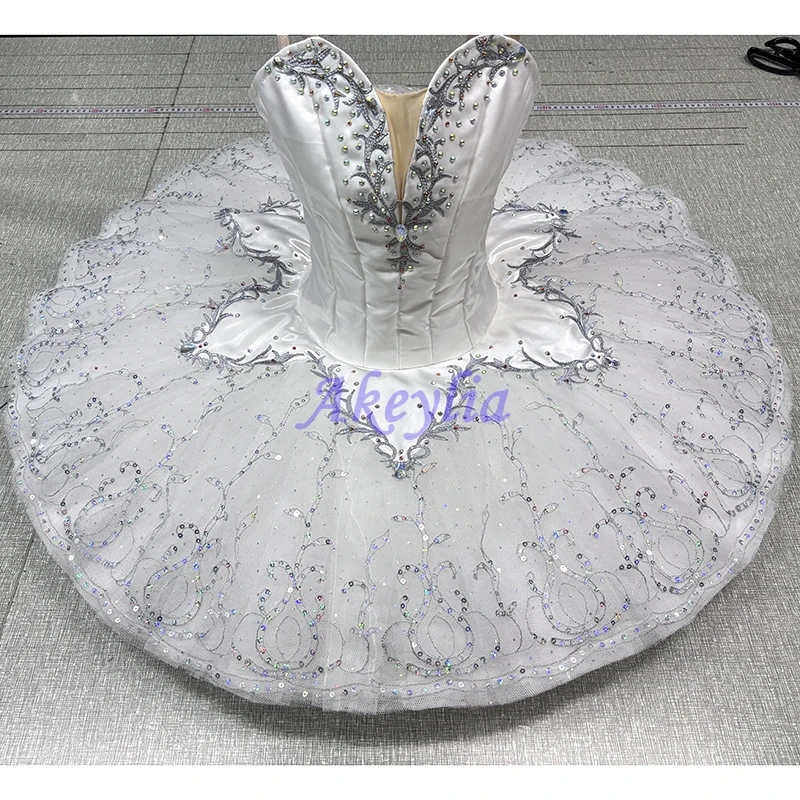 Akeylia white Silver Fairy professional ballet tutu girls performance pancake tutu classical 11 layers JN0520
Akeylia white Silver Fairy professional ballet tutu girls performance pancake tutu classical 11 layers JN0520