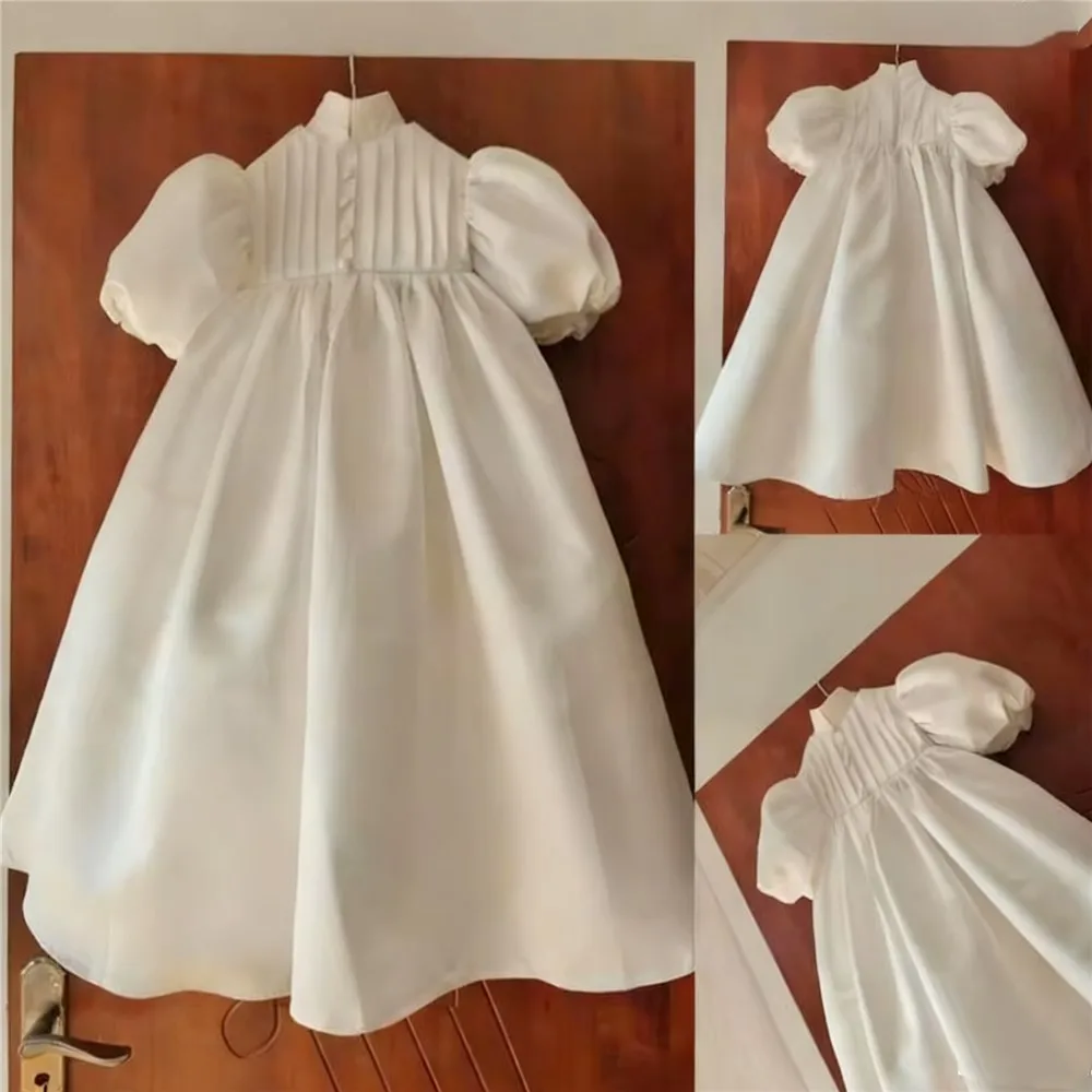 Elegant Ivory Flower Girl Wedding Dress Satin Fluffy For Little Girls Birthday Party Evening Baptism Gown Customized
Elegant Ivory Flower Girl Wedding Dress Satin Fluffy For Little Girls Birthday Party Evening Baptism Gown Customized