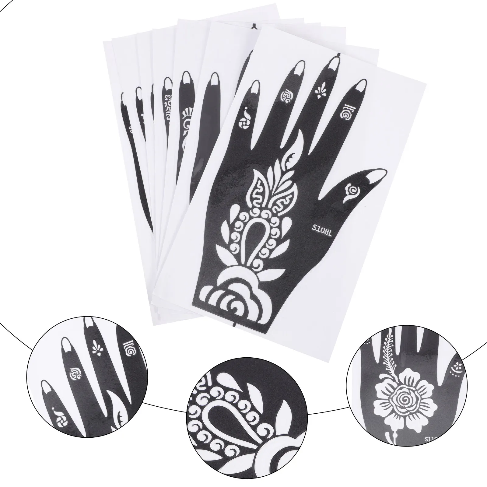 7 PCS Tattoos Stencil for Adults Painting Drawing Templates Small Stencils Body Decorative Hollow-out
7 PCS Tattoos Stencil for Adults Painting Drawing Templates Small Stencils Body Decorative Hollow-out