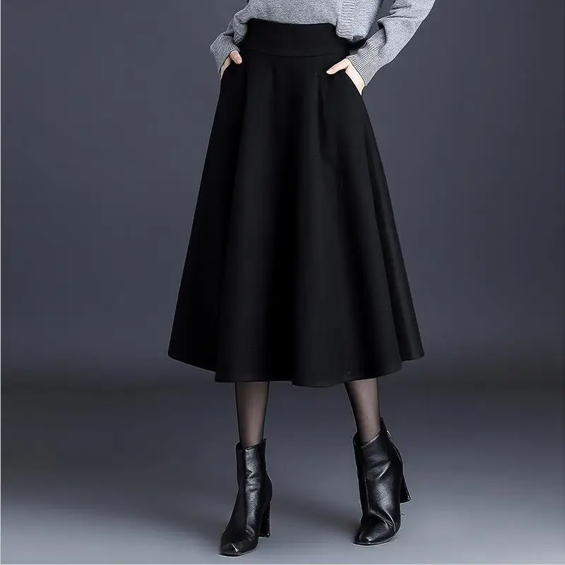 Black Simplicity Loose A-line Skirt Autumn New Solid All-match Plus Size Vintage Skirts Casual Elegant Office Women Clothing
Black Simplicity Loose A-line Skirt Autumn New Solid All-match Plus Size Vintage Skirts Casual Elegant Office Women Clothing