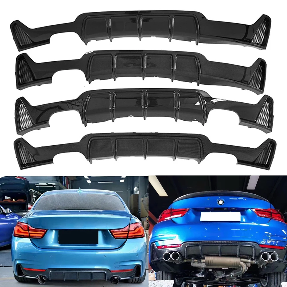 Rear Bumper Diffuser Spoiler Diffuser Tail Exhaust Tips Single/Four Outlet For BMW 4 Series F32 F33 F36 MP 2014-2020
Rear Bumper Diffuser Spoiler Diffuser Tail Exhaust Tips Single/Four Outlet For BMW 4 Series F32 F33 F36 MP 2014-2020