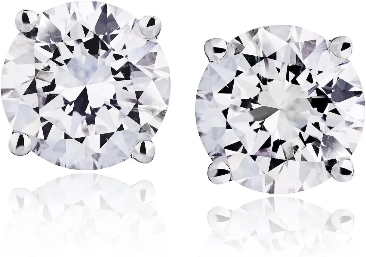 6 Carat LAB GROWN Solitaire Diamond Stud Earrings Round Cut 4 Prong Screw Back (F-G Color, VS1-VS2 Eye Clean Clarity)
6 Carat LAB GROWN Solitaire Diamond Stud Earrings Round Cut 4 Prong Screw Back (F-G Color, VS1-VS2 Eye Clean Clarity)