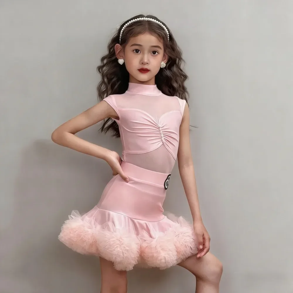 Latin Dance Dress for Girls Performance Suit Ruffle Skirt Adult Stage Tango Sumba Dancewear Pink Blue
Latin Dance Dress for Girls Performance Suit Ruffle Skirt Adult Stage Tango Sumba Dancewear Pink Blue