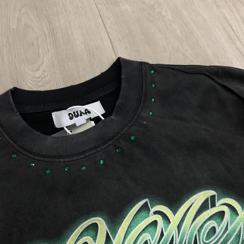 American Round Neck Duaa Tshirts Rhinestone Printed Long Sleeved Loose Casual Basic Streetwear DUAA Tee
American Round Neck Duaa Tshirts Rhinestone Printed Long Sleeved Loose Casual Basic Streetwear DUAA Tee