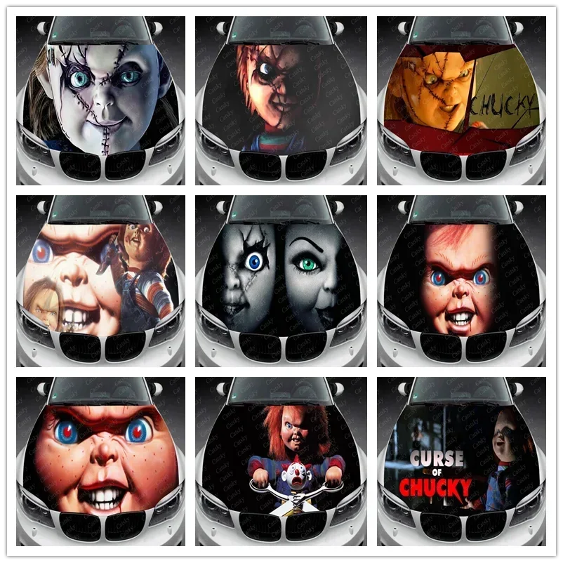 Chucky Horror Movie Character Car Hood Vinyl Stickers Wrap Vinyl Film Engine Cover Decals Sticker Car Auto Accessories
Chucky Horror Movie Character Car Hood Vinyl Stickers Wrap Vinyl Film Engine Cover Decals Sticker Car Auto Accessories