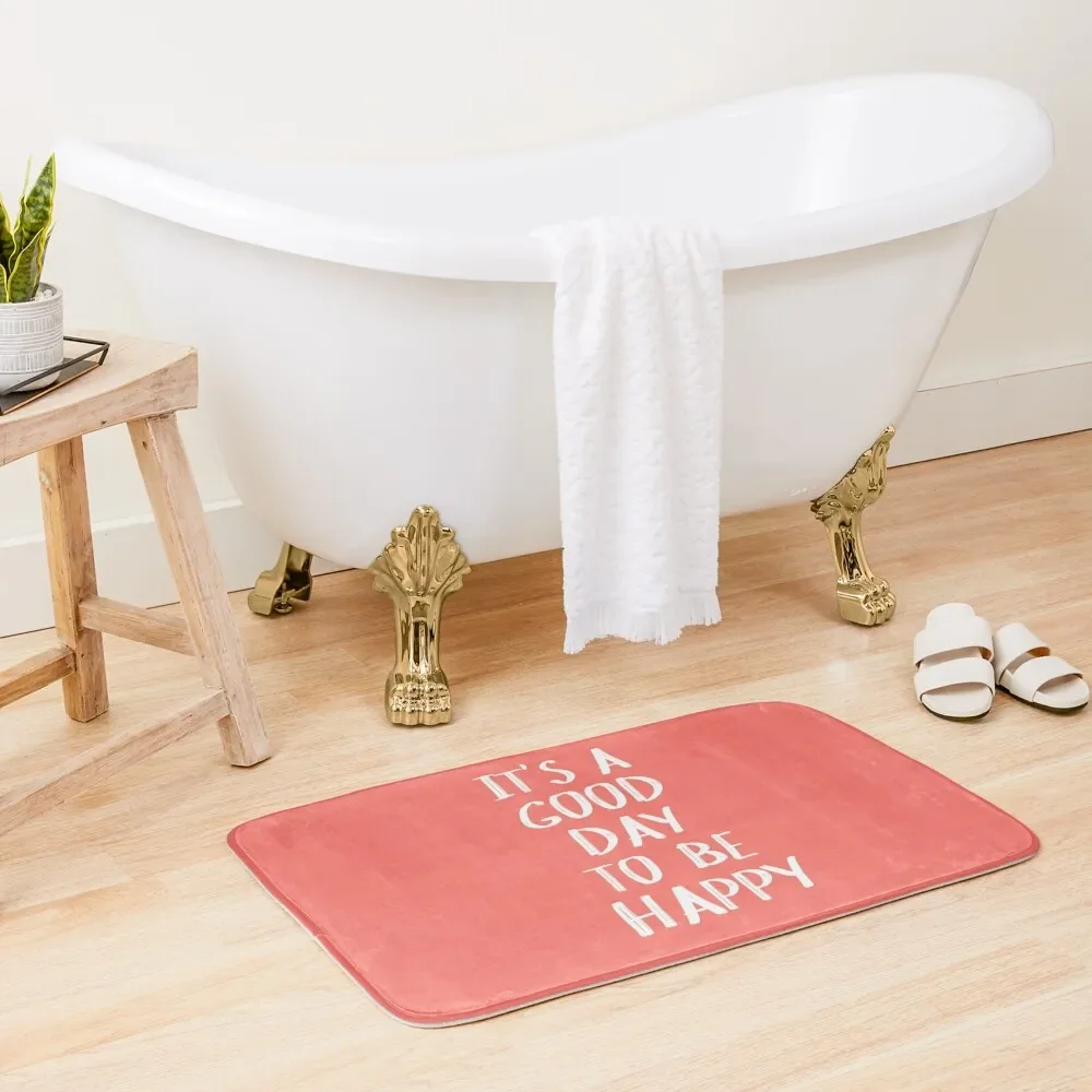 It's a Good Day to Be Happy in Coral Bath Mat Kitchen Rug Washable Non-Slip Kitchen Rug Bath Carpet Bathroom Shower Mat
It's a Good Day to Be Happy in Coral Bath Mat Kitchen Rug Washable Non-Slip Kitchen Rug Bath Carpet Bathroom Shower Mat