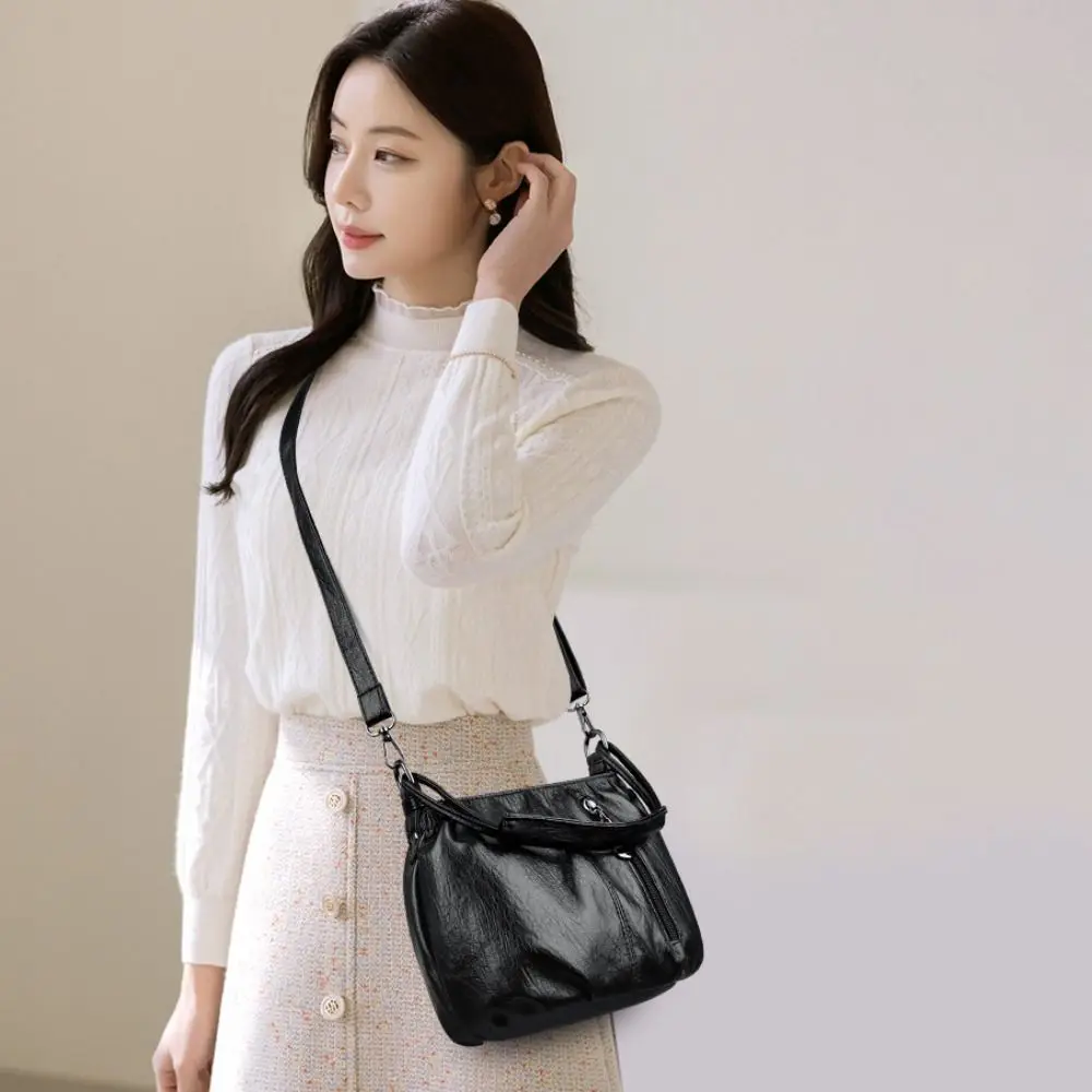 Large-capacity Casual Crossbody Bag Multi-layer Handbag Leather Small Shoulder Bag Leisure Top Handle Middle Aged Tote Bag Women
Large-capacity Casual Crossbody Bag Multi-layer Handbag Leather Small Shoulder Bag Leisure Top Handle Middle Aged Tote Bag Women