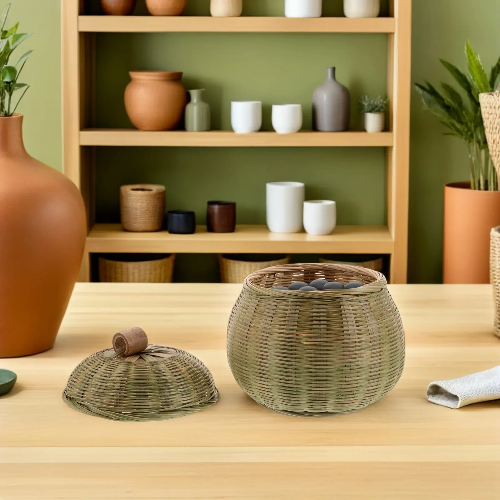 Набор из 2 бамбуковых контейнеров для хранения шахматных фигурок с крышкой, ручной работы, традиционный органайзер для Вэйци, компактный контейнер для настольных игр для путешествий и офиса
Набор из 2 бамбуковых контейнеров для хранения шахматных фигурок с крышкой, ручной работы, традиционный органайзер для Вэйци, компактный контейнер для настольных игр для путешествий и офиса