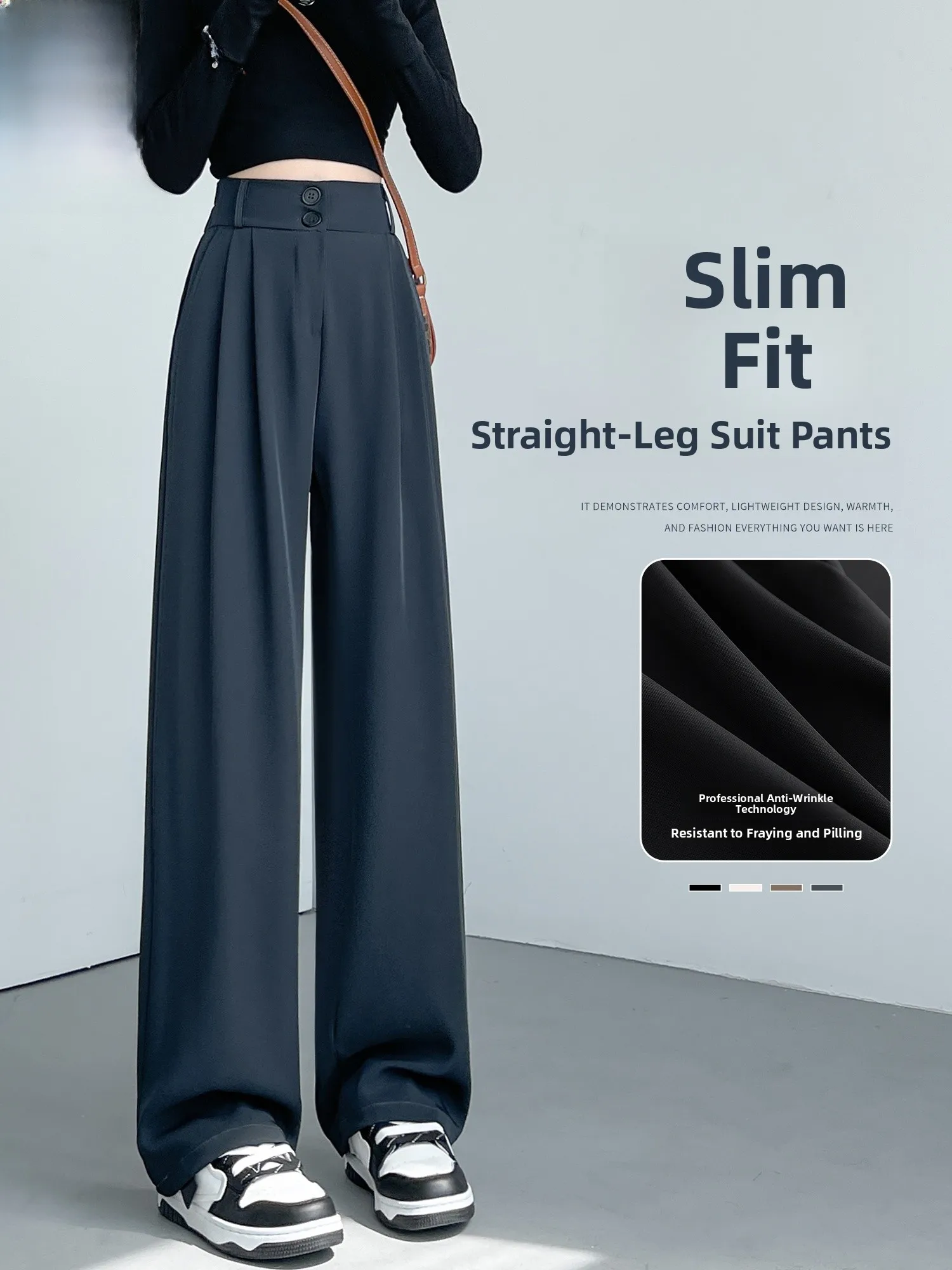 Gray Suit Pants Women's High Waist Slim Straight Leg Old Money Style Casual Trousers Commute Fashion Polyester Fiber
Gray Suit Pants Women's High Waist Slim Straight Leg Old Money Style Casual Trousers Commute Fashion Polyester Fiber