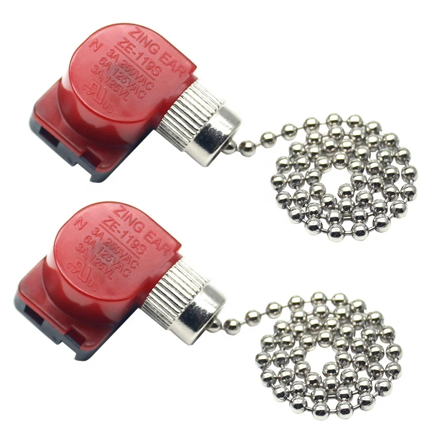 Zing Ear Pull Chain Switch Zing Ear ZE-119S Ceiling Fan Switch Ceiling Fan Light Lamp(1 Pack)
Zing Ear Pull Chain Switch Zing Ear ZE-119S Ceiling Fan Switch Ceiling Fan Light Lamp(1 Pack)