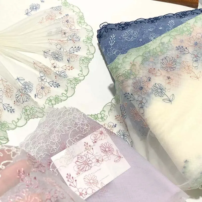 15Yards Floral Purple Green Blue Embroidery Lace Trim DIY Craft Sewing Supplies Skirt Hem Decoration Accessories Wedding Lace
15Yards Floral Purple Green Blue Embroidery Lace Trim DIY Craft Sewing Supplies Skirt Hem Decoration Accessories Wedding Lace