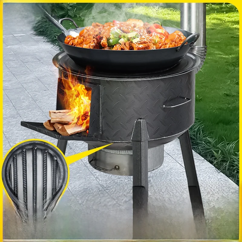 Традиционная дровяная печь, портативная сельская печь, большая чугунная сковорода, уличная печь для кемпинга, печь для приготовления пищи на дровах для домашнего использования
Традиционная дровяная печь, портативная сельская печь, большая чугунная сковорода, уличная печь для кемпинга, печь для приготовления пищи на дровах для домашнего использования