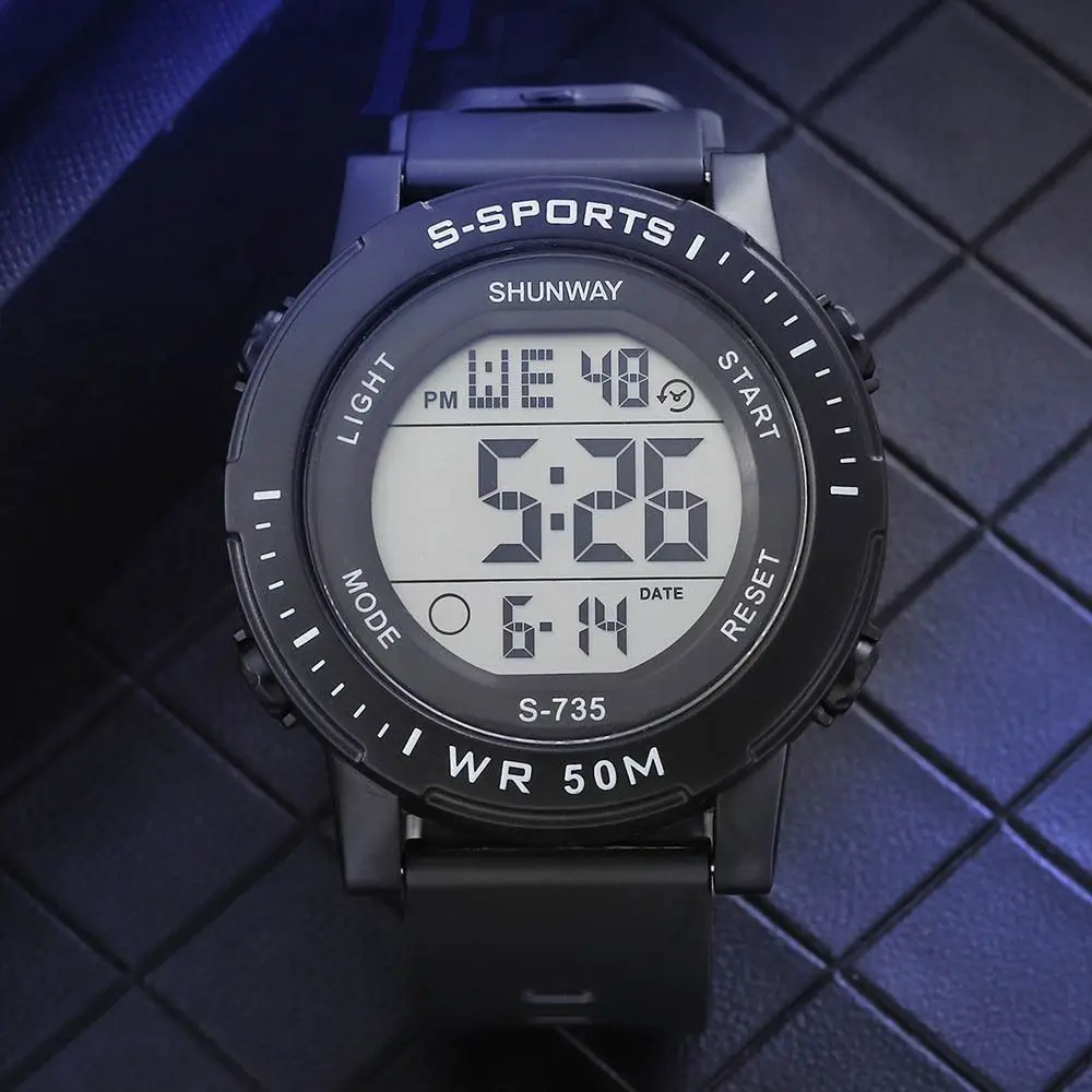 Casual TPU Sports Watch Simple ABS Electronic Watch Night Glow Multifunction Wristwatches Outdoor Sports
Casual TPU Sports Watch Simple ABS Electronic Watch Night Glow Multifunction Wristwatches Outdoor Sports
