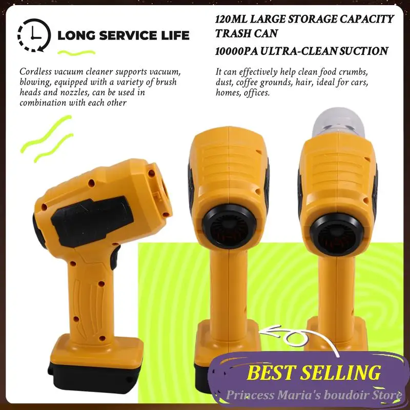 Handheld Car Vacuum Cleaner 10Kpa Cordless Dust Collect Machine Andair Blower Power Tool Fordewalt 18V 20V Battery
Handheld Car Vacuum Cleaner 10Kpa Cordless Dust Collect Machine Andair Blower Power Tool Fordewalt 18V 20V Battery