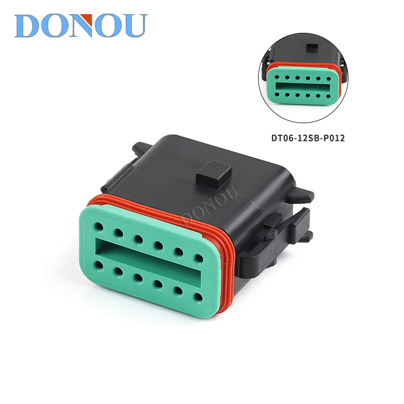 DT06-12SB-P012 Automotive Connector 12-hole waterproof wiring harness plug nylon sheathed quick connect connector
DT06-12SB-P012 Automotive Connector 12-hole waterproof wiring harness plug nylon sheathed quick connect connector
